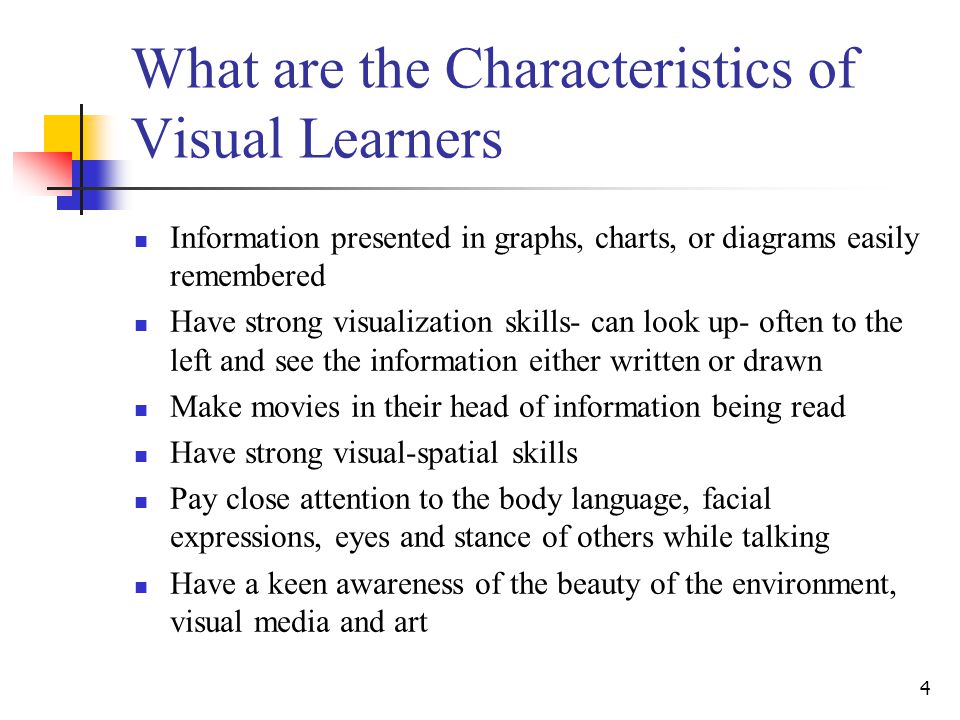 Visual learner