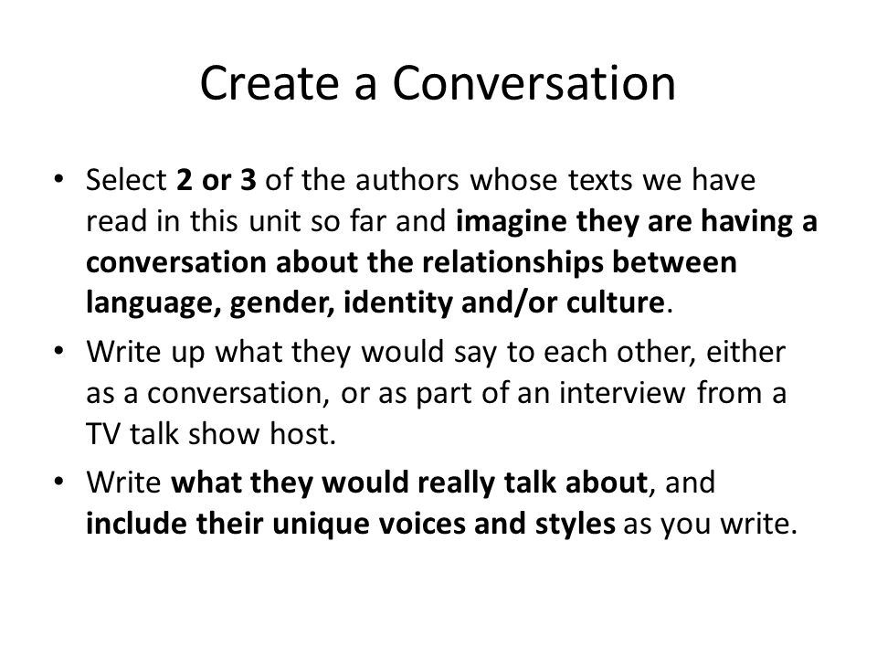 Create a Conversation