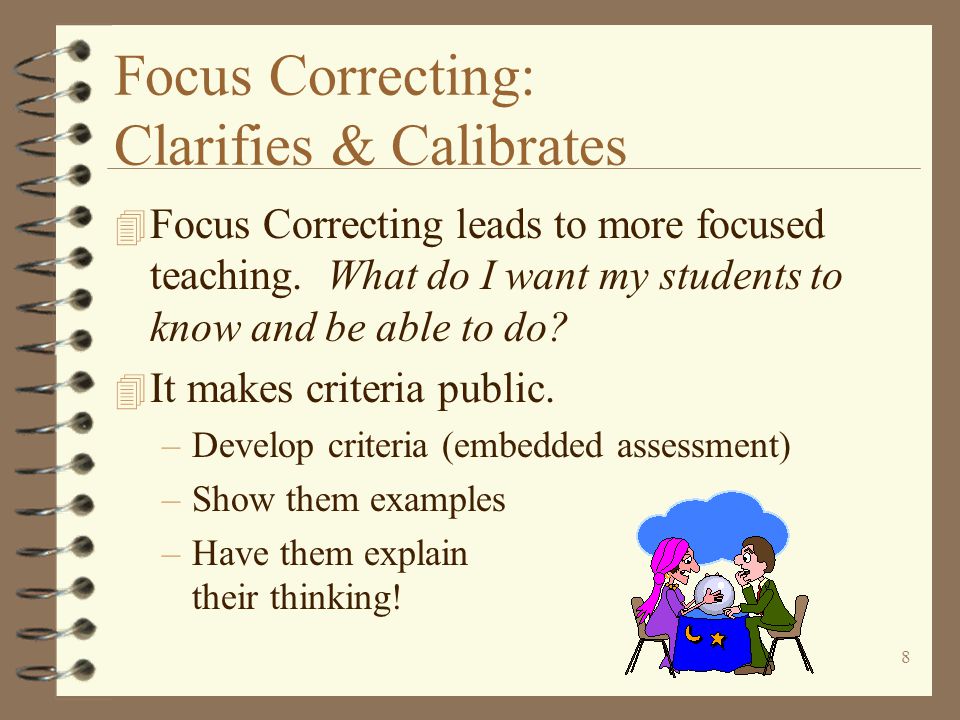 Focus Correcting: Clarifies & Calibrates