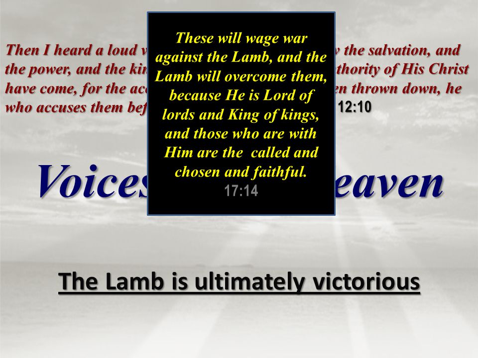The Lamb is ultimately victorious