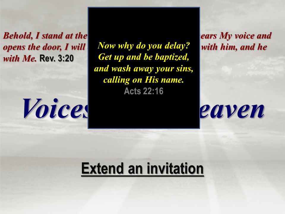 Voices From Heaven Extend an invitation