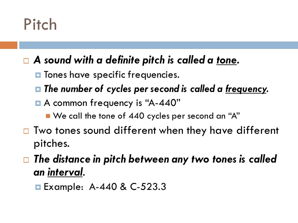 Chapter 1: Sound: Pitch, Dynamics & Tone Color - ppt video online download