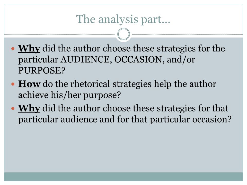 Occasion rhetorical term definition Occasion rhetorical term definition