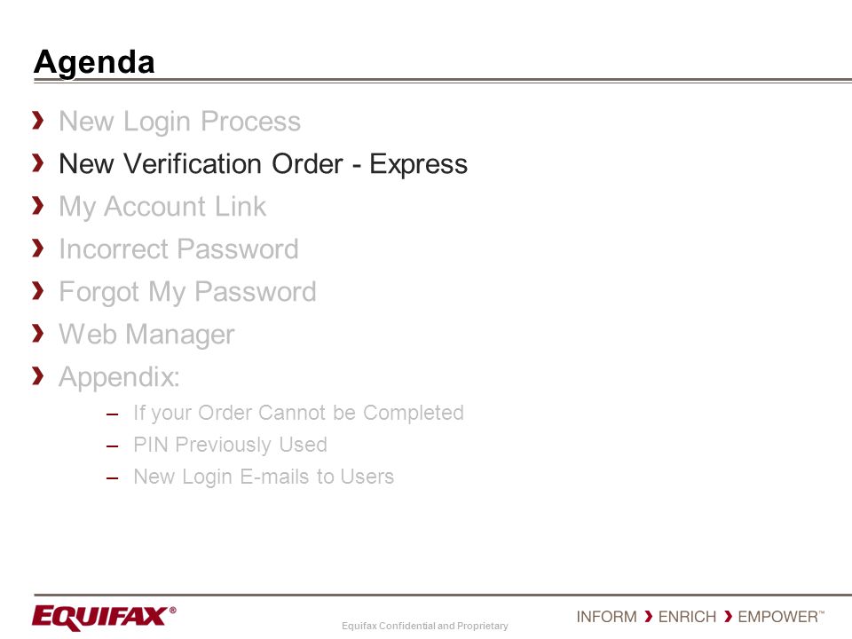 Agenda New Login Process New Verification Order - Express