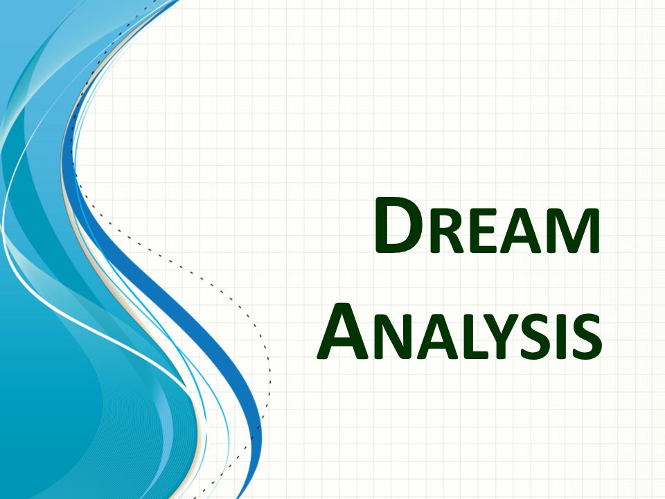 Dream Analysis This Template Can Be Used As A Starter File For