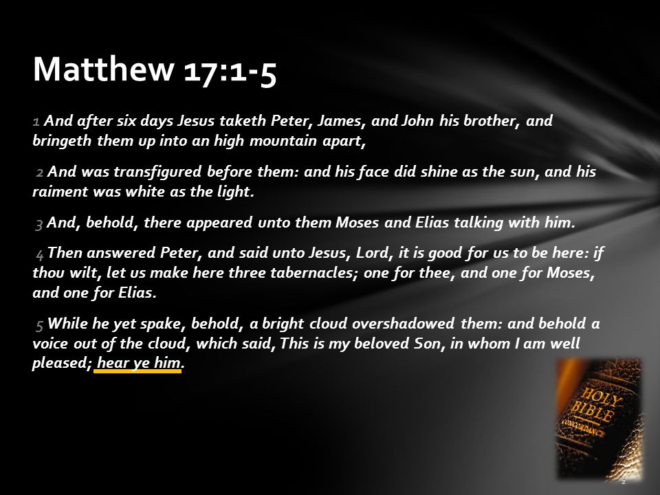 Matthew 17:1-5