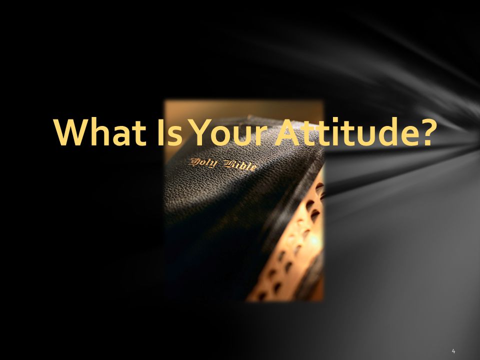 What Is Your Attitude