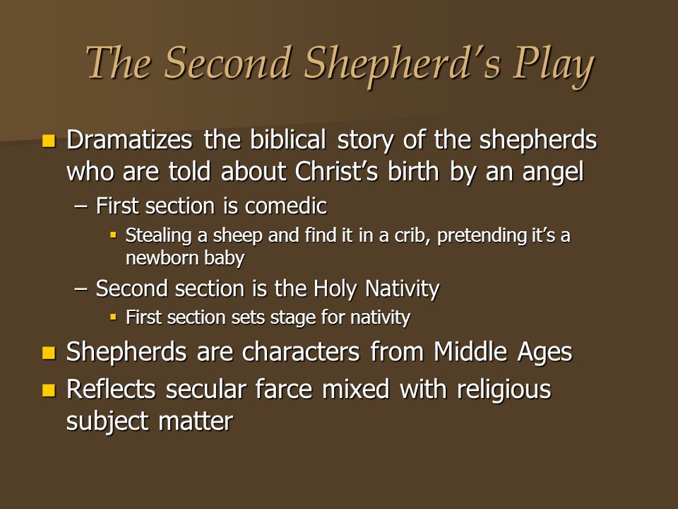 the second shepherds play