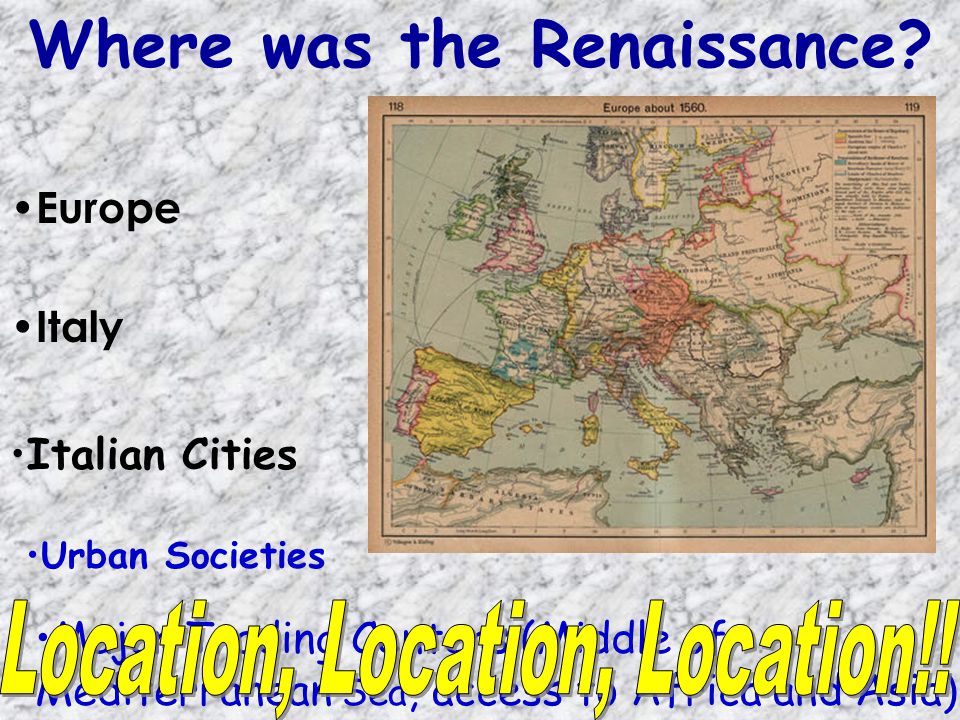 Where was the Renaissance
