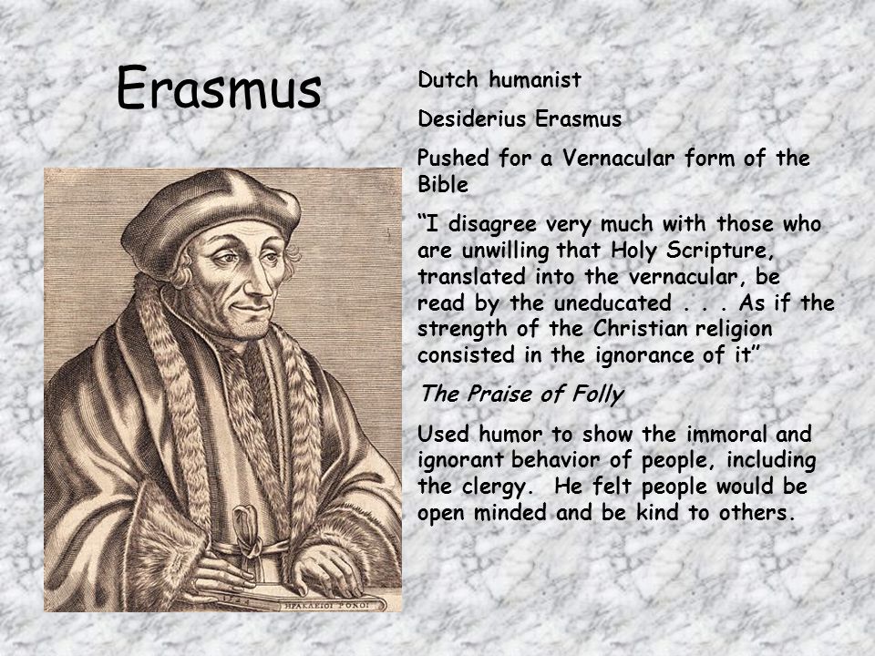 Erasmus Dutch humanist Desiderius Erasmus