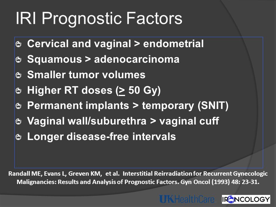 IRI Prognostic Factors