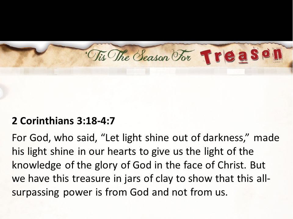 2 Corinthians 3:18-4:7