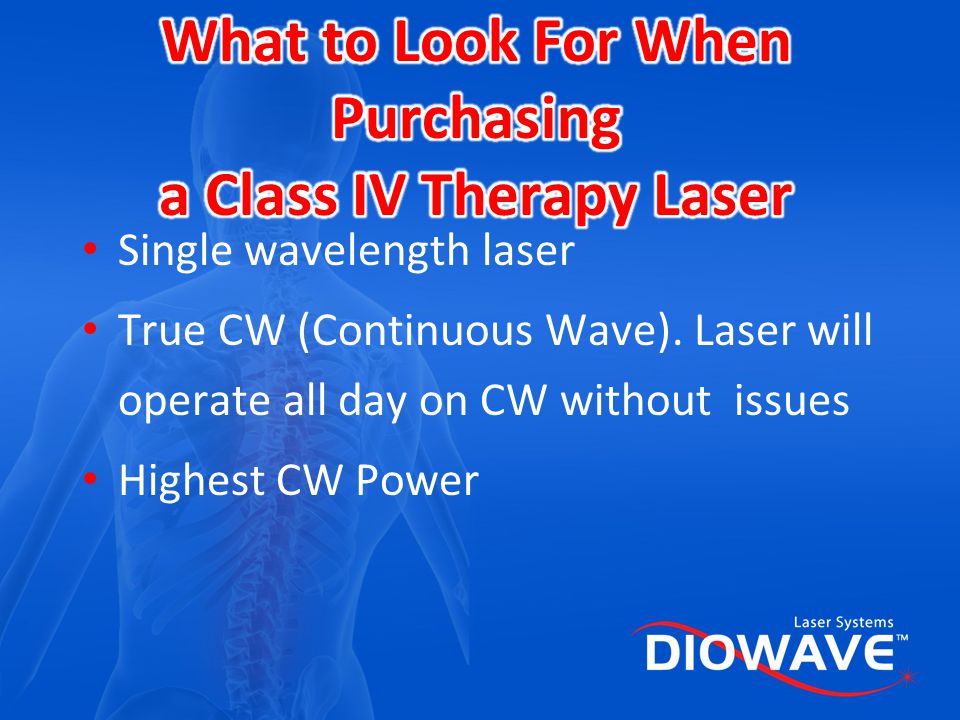 Introduction To New High Power High Dose Class Iv Laser Therapy Ppt Download