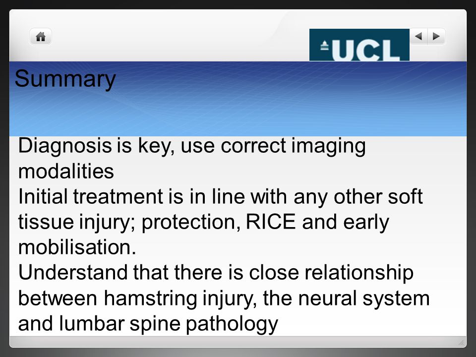 Summary Diagnosis is key, use correct imaging modalities