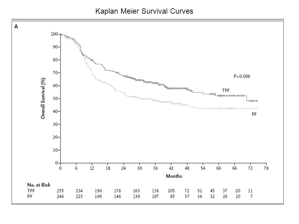 Kaplan Meier Survival Curves