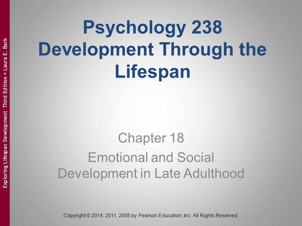 late adulthood developmental psychology