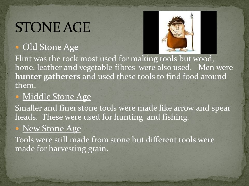 Stone Age Bronze Age Iron Age Chart