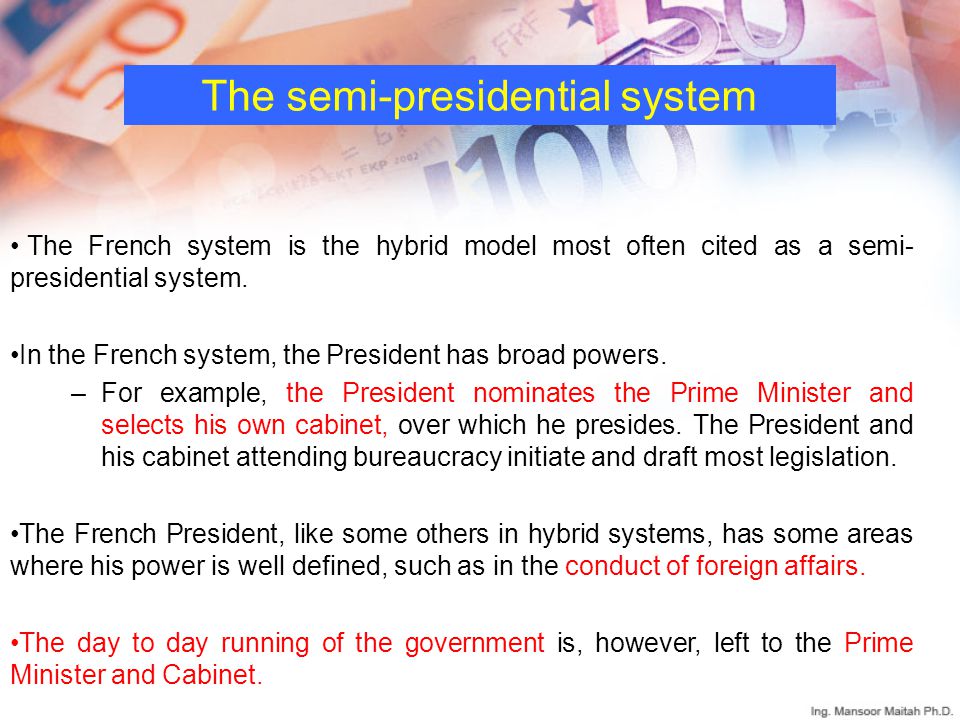 what is a semi presidential system