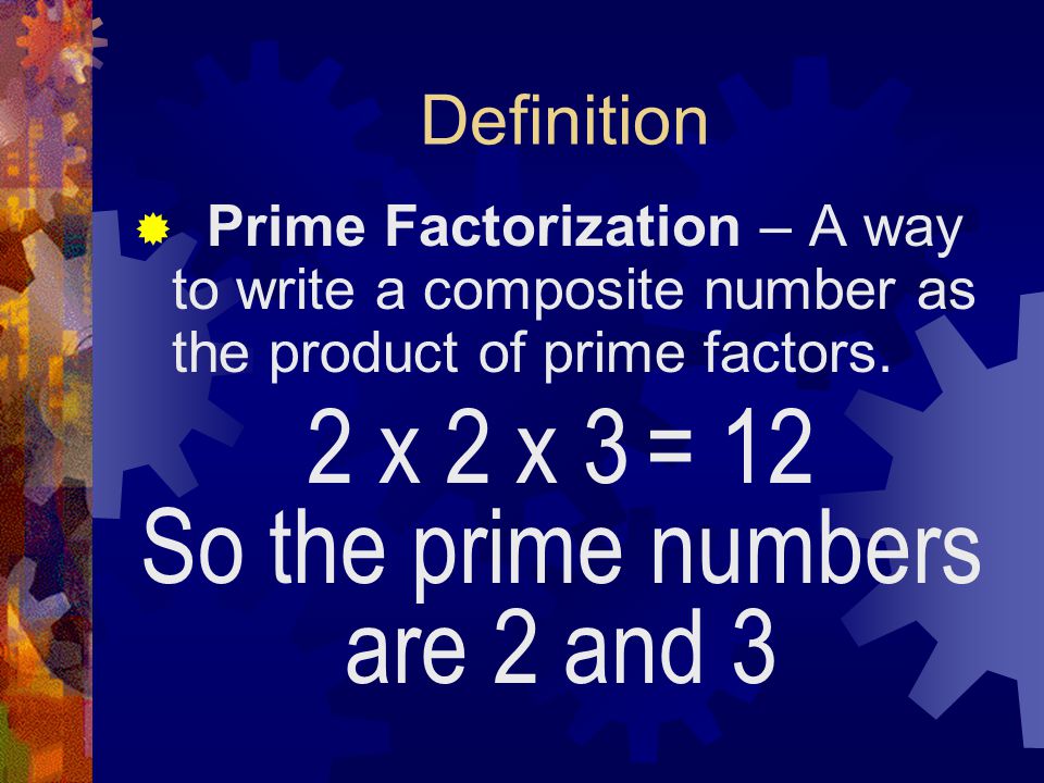 So the prime numbers are 2 and 3