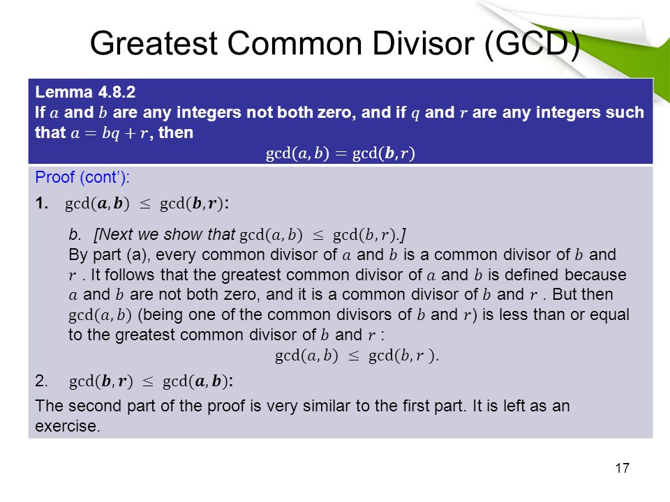 Quotient Remainder Theory Div And Mod Ppt Video Online Download