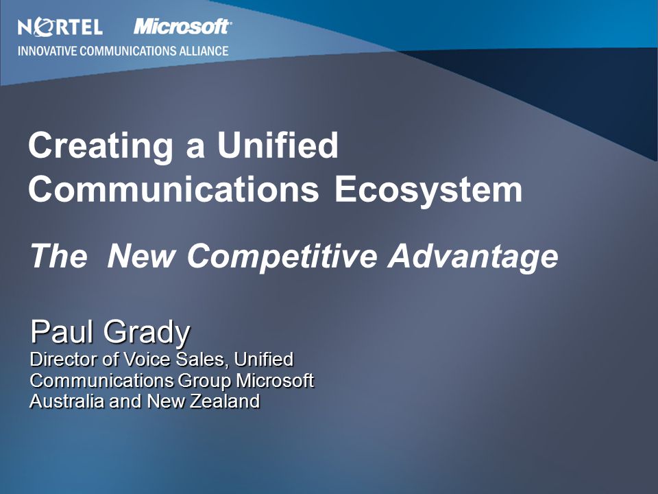 Creating a Unified Communications Ecosystem