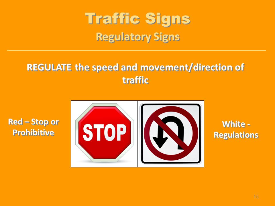 Traffic Signs Regulatory Signs