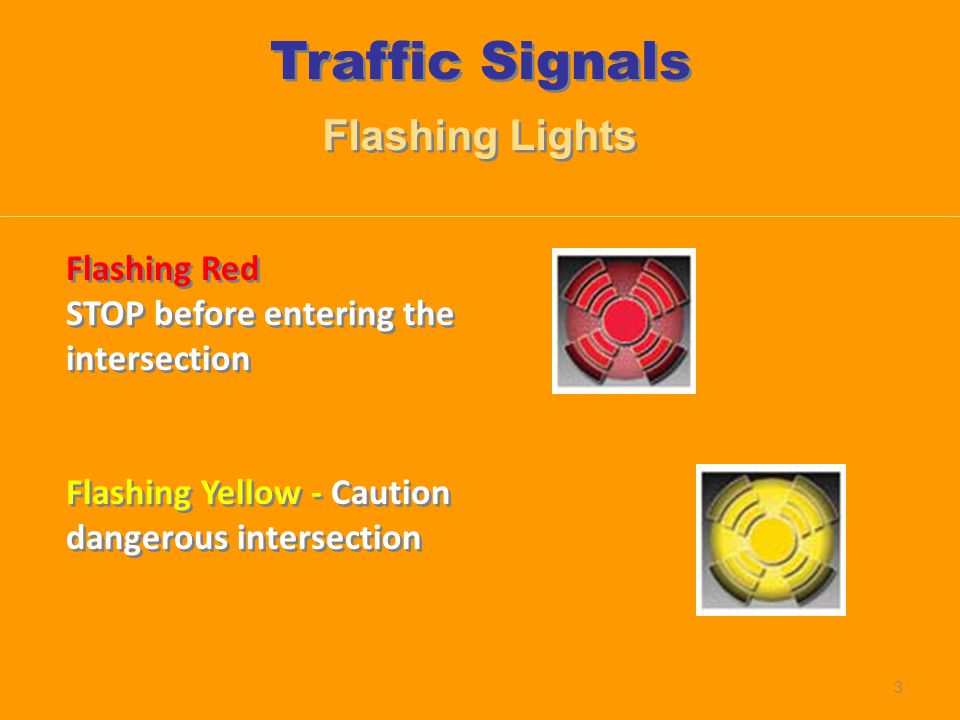 Traffic Signals Flashing Lights Flashing Red