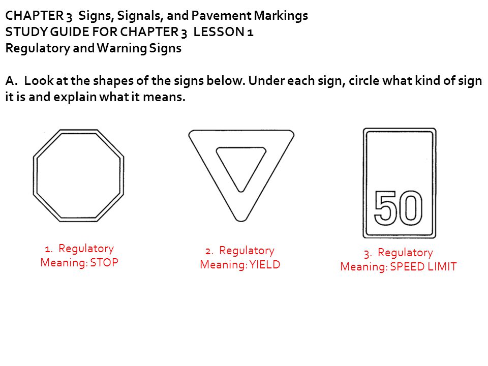 CHAPTER 3 Signs, Signals, and Pavement Markings