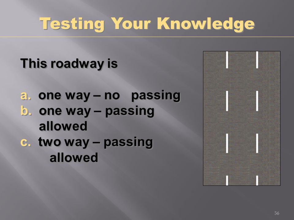 Testing Your Knowledge