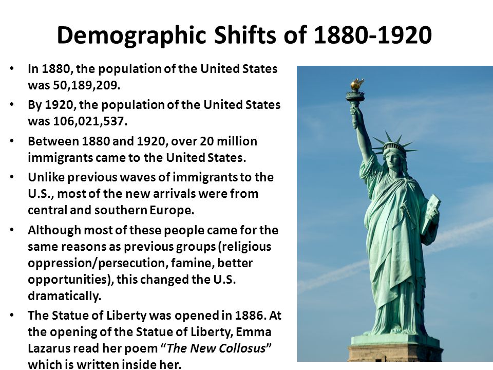 Demographic Shifts of