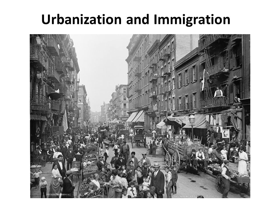 Urbanization and Immigration