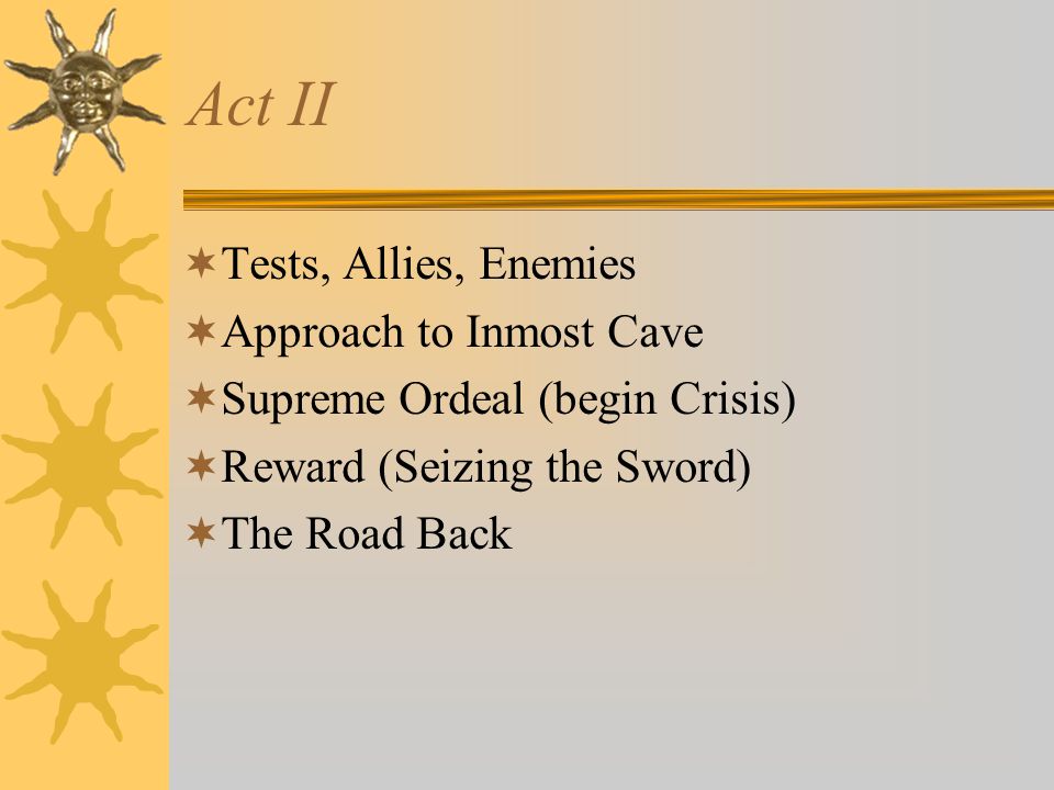 Act II Tests, Allies, Enemies Approach to Inmost Cave