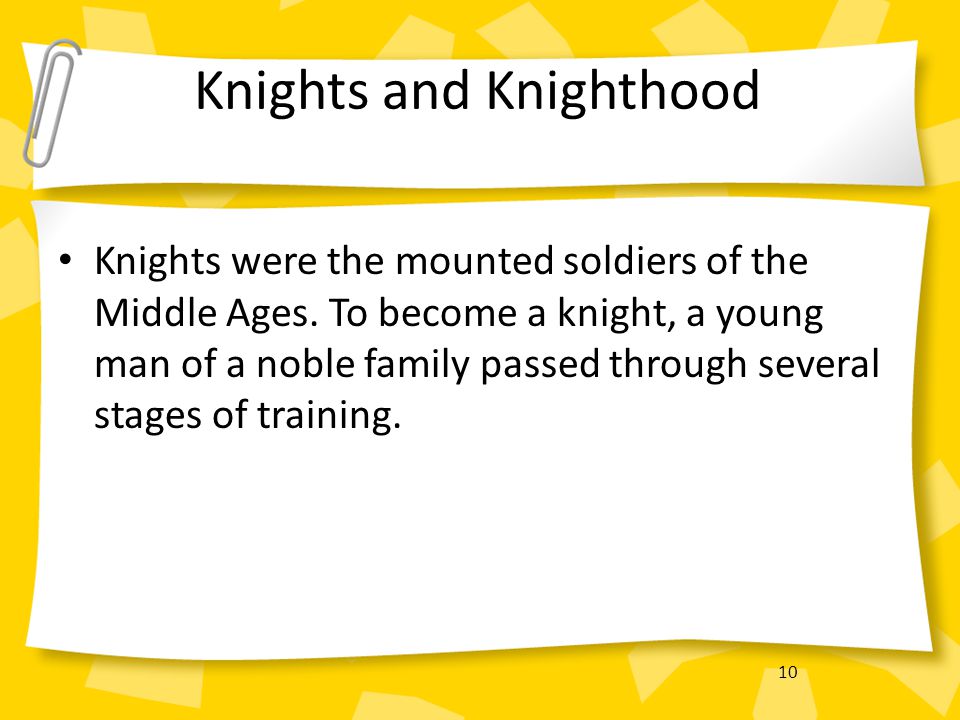 Knights and Knighthood
