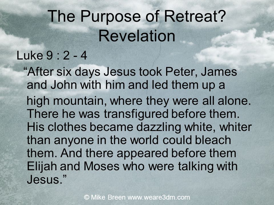 The Purpose of Retreat Revelation