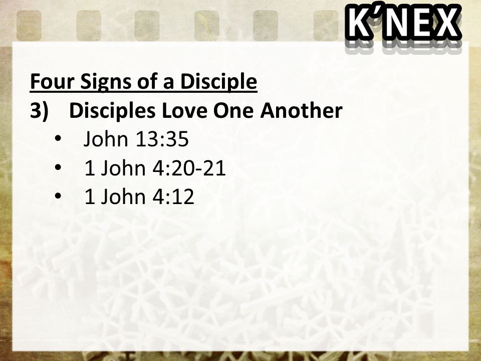Four Signs of a Disciple