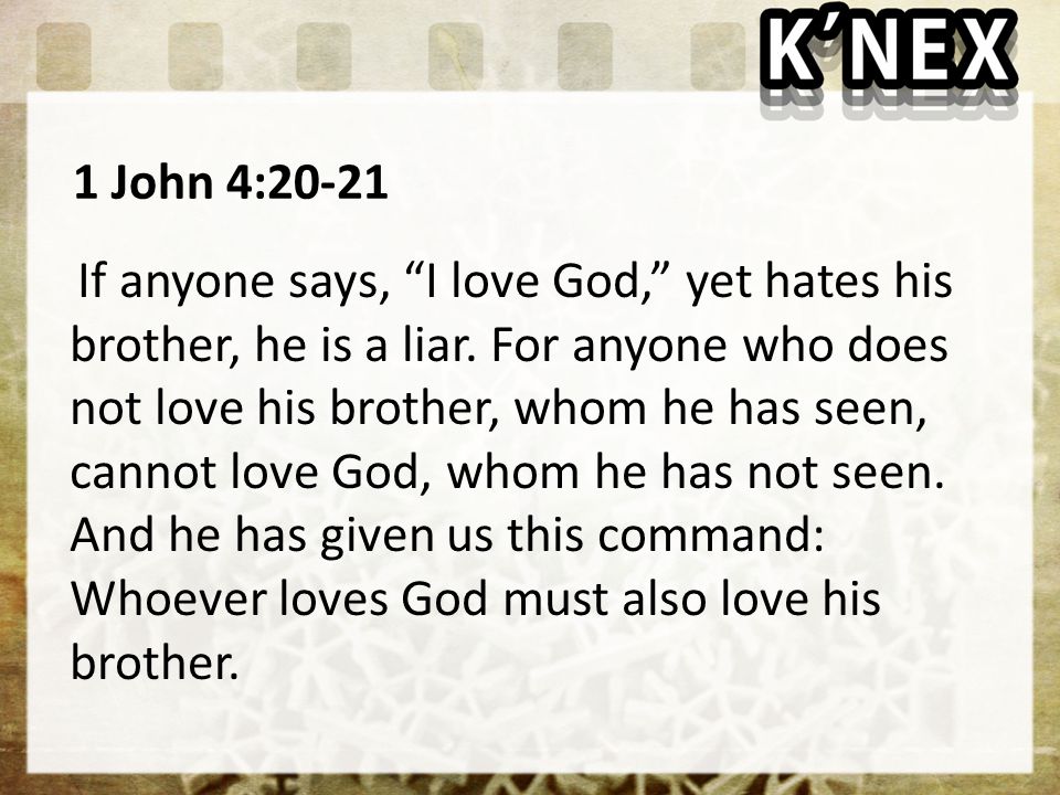 1 John 4:20-21