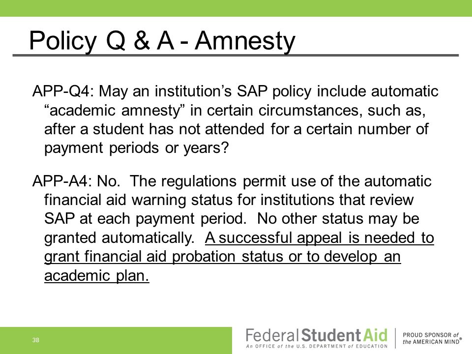 Policy Q & A - Amnesty