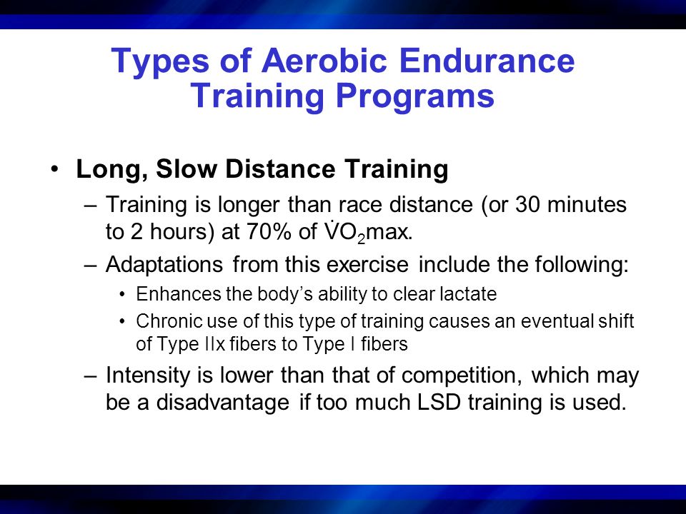 Aerobic Endurance Exercise Training - ppt video online download