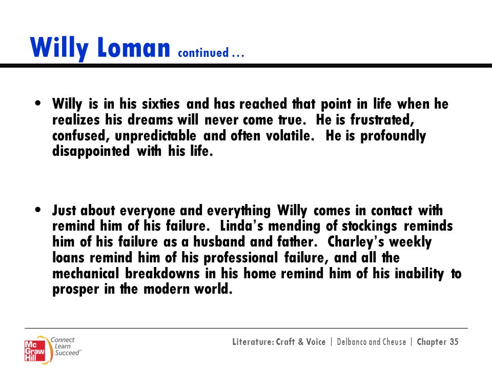 Реферат: Death Of A Saleman Willy Loman