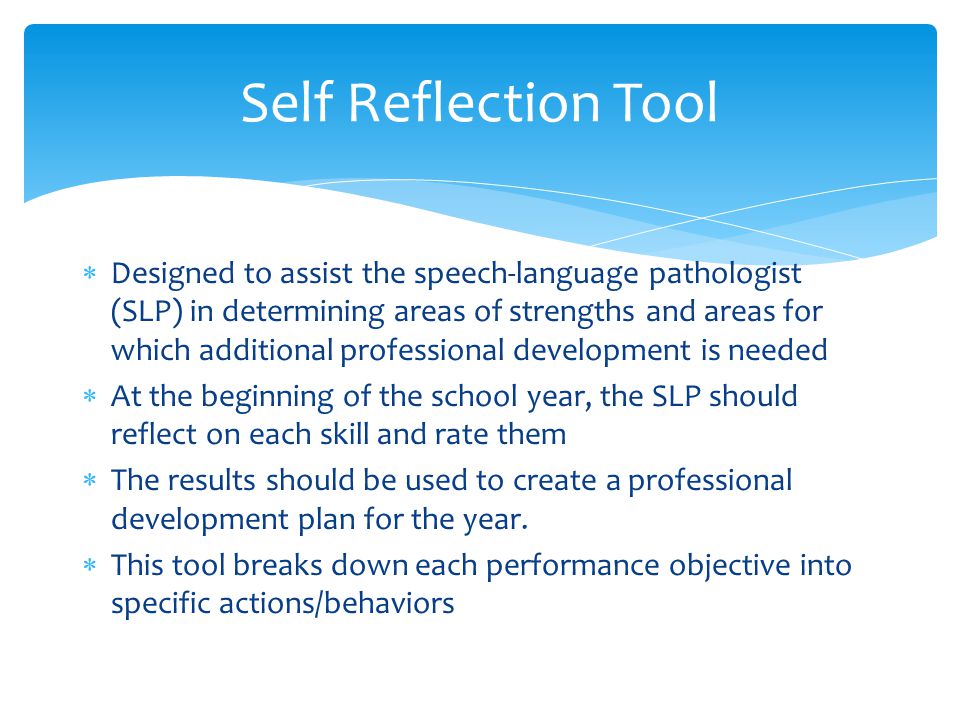 self reflection speech