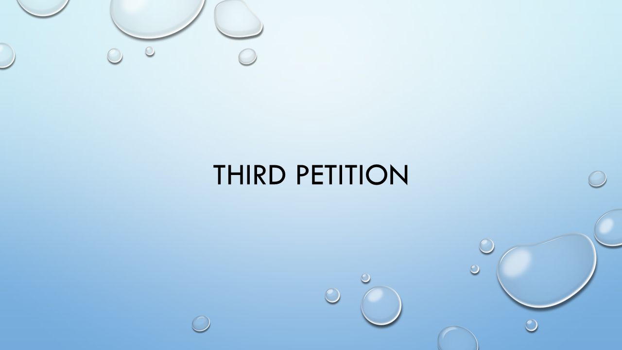 Third Petition