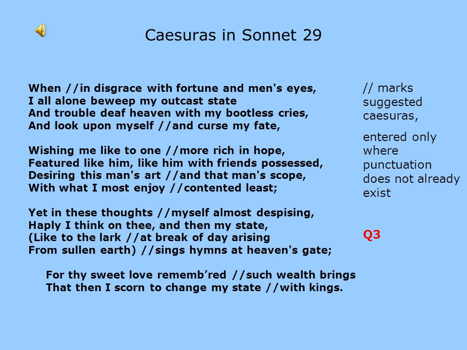sonnet 29 william shakespeare analysis
