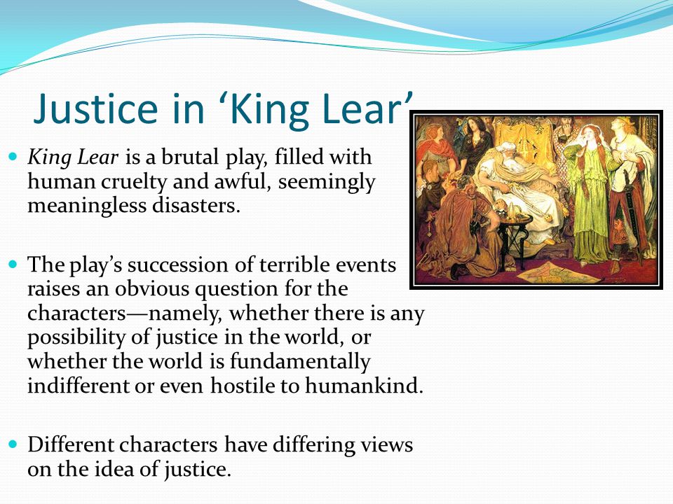 divine justice in king lear