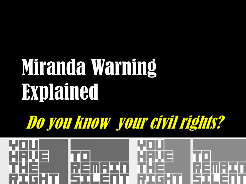 Do you know your civil rights