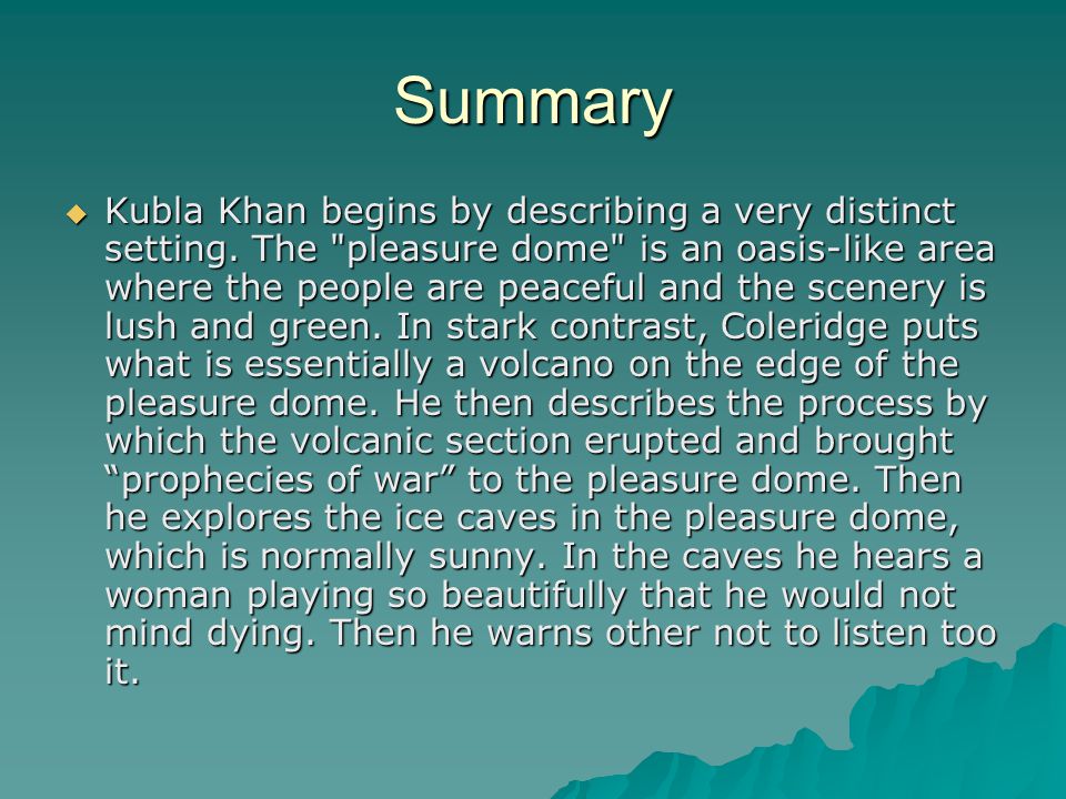 Kubla Khan Samuel Taylor Coleridge - ppt video online download