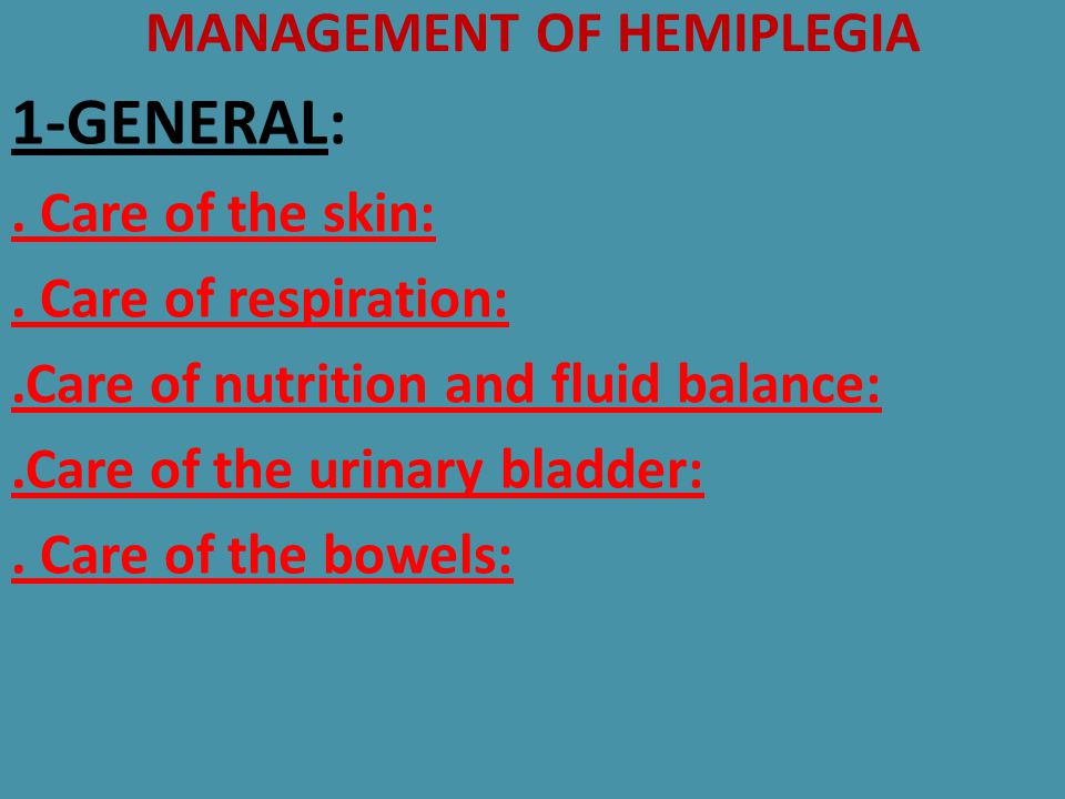 Hemiplegia Homeopathic Treatment