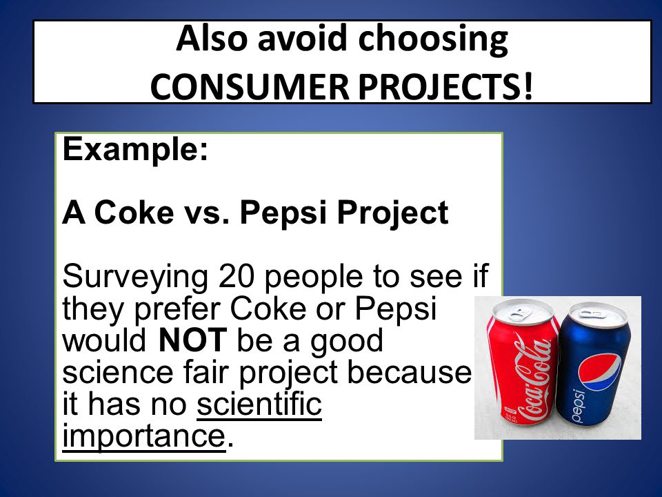 Also avoid choosing CONSUMER PROJECTS!