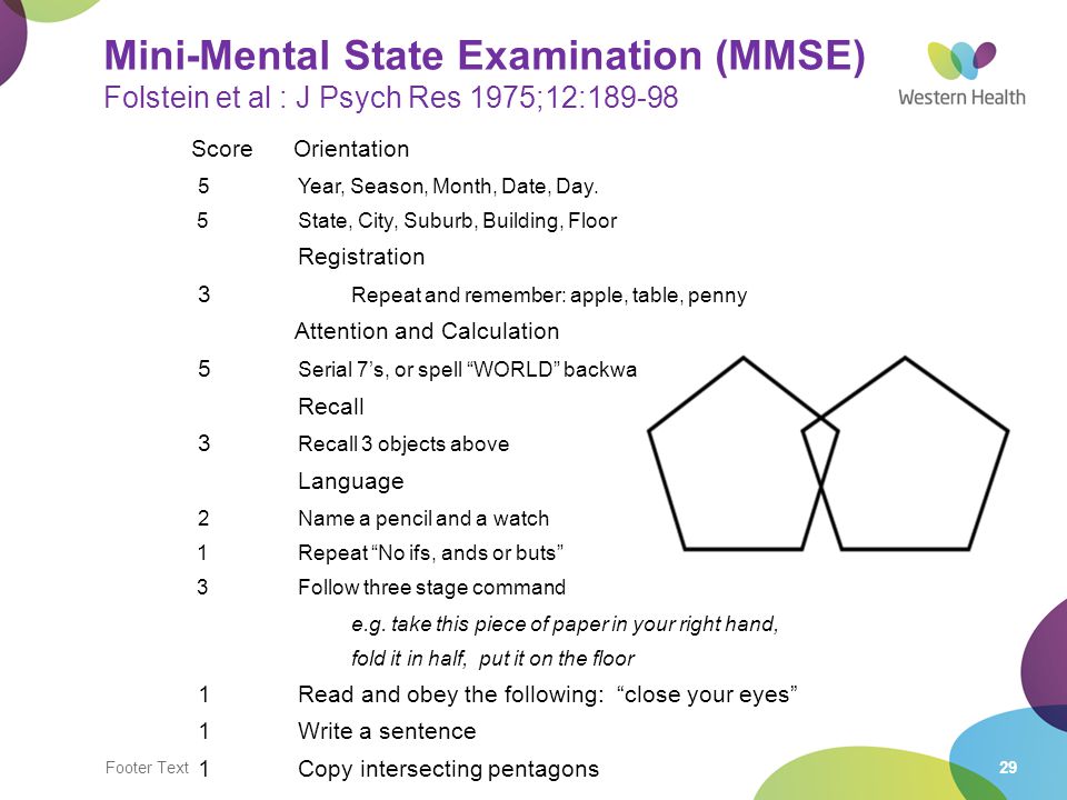 Шкала психического статуса. Психического статуса (Mini-Mental State examination, MMSE. MMSE шкала. Оценка психического статуса MMSE. Краткая шкала оценки психического статуса MMSE.