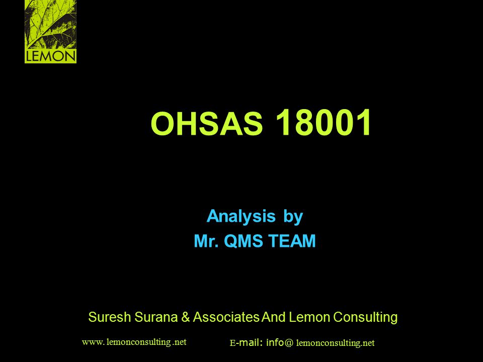 Suresh Surana & Associates And Lemon Consulting
