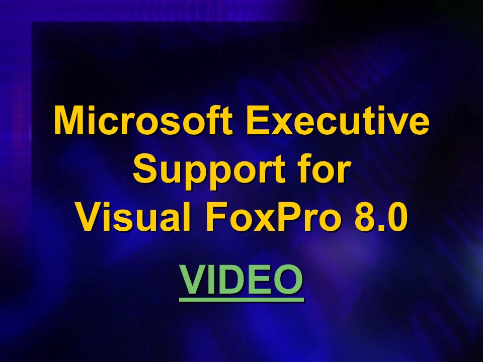 Microsoft Visual Foxpro 8.0